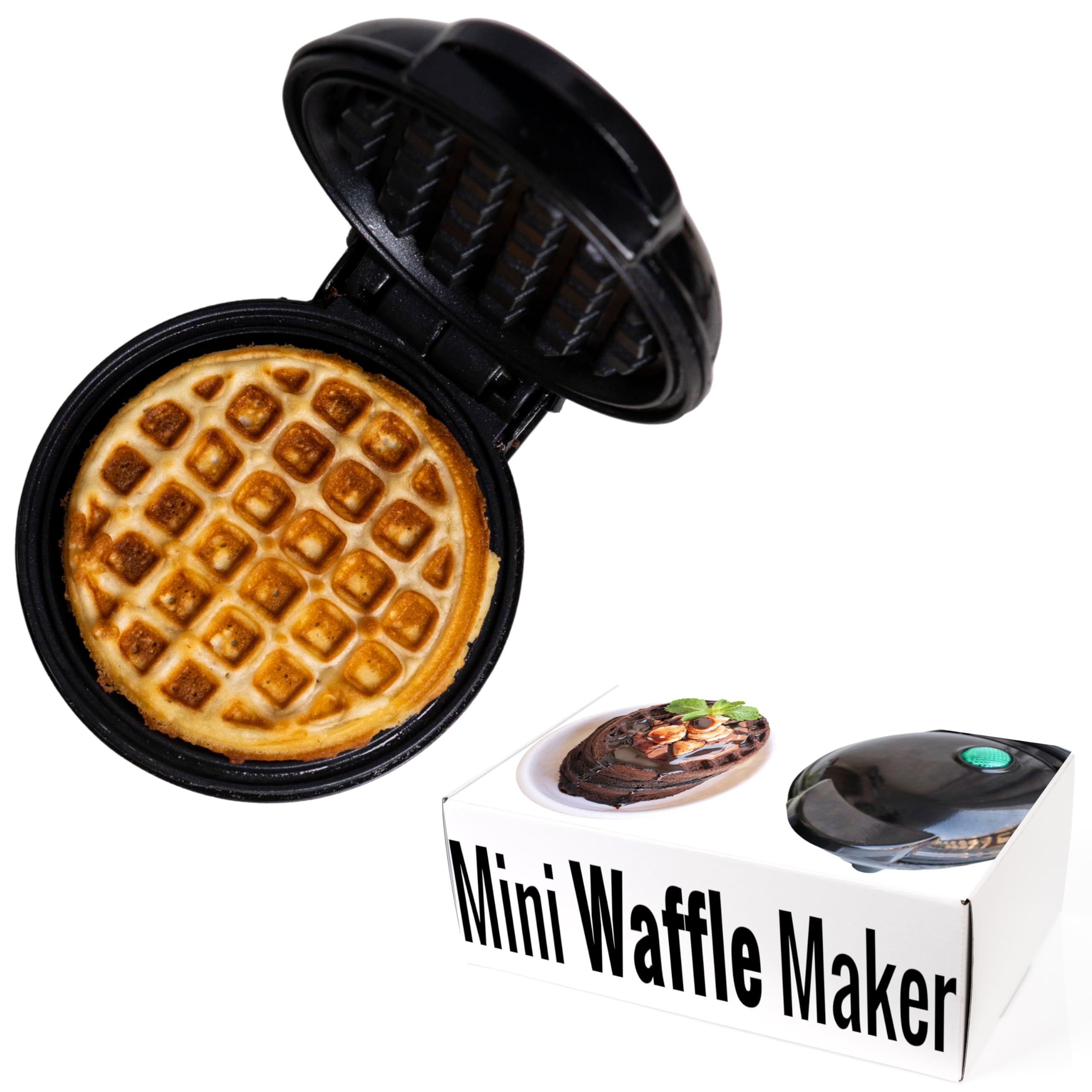 Instacuppa Mini Waffle Maker-Quick&Easy Breakfast Solution For Busy Moms-Whip Tasty,Healthy Waffles In Minutes For Your Kids,Eas